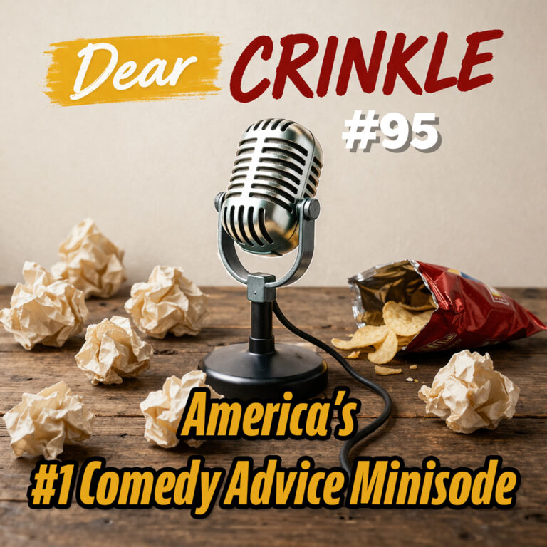 Dear Crinkle Episode 95: An Energy Vampire, Not a Foodie, and Listener Comments.